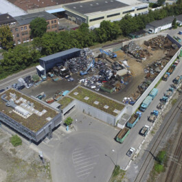 Eisenschrott/ Nichteisenmetalle Firmengelände Karle Recycling Fellbach