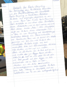 Mobile Jugendarbeit Karle Recycling