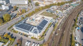 10 Jahre Standort Feuerbach Karle Recycling Firmengelände aus Vogelperspektive