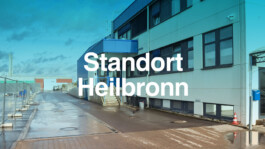 Einfahrt zum Standort Heilbronn