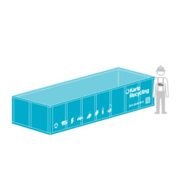 Container flach