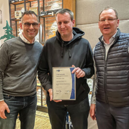 Christian Lannott mit Stephan Karle und Helmut Oberguggenberger 