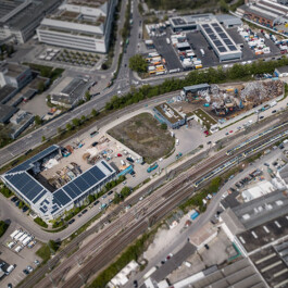 Karle Recycling in Feuerbach aus der Vogelperspektive 